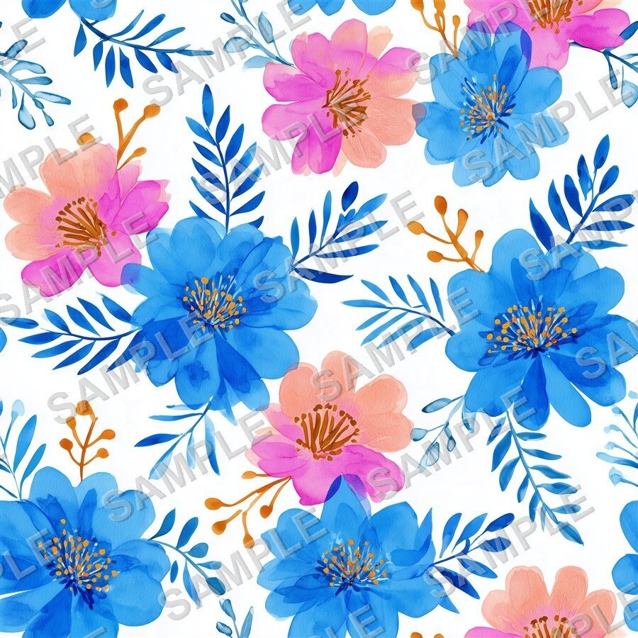 ビビッドレインボーの大胆な花柄24種│BoldBlooms Vol.3 Rainbow