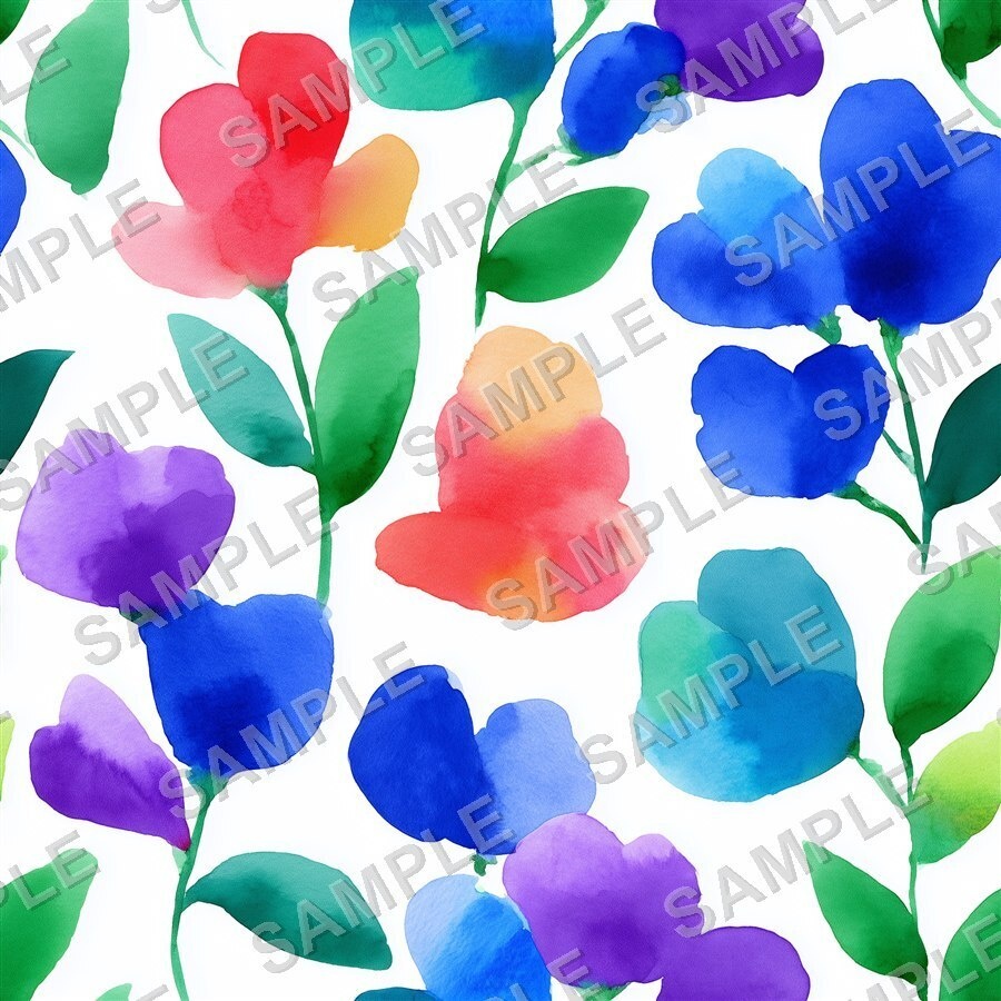 ビビッドレインボーの大胆な花柄24種│BoldBlooms Vol.3 Rainbow