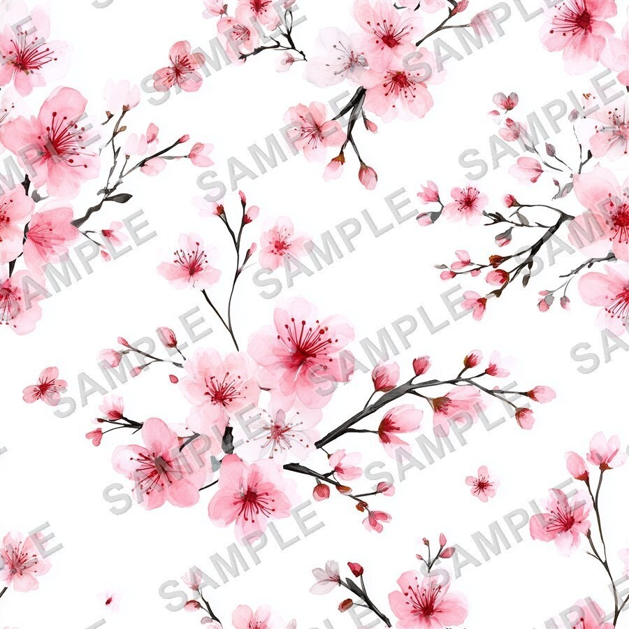 淡い桜柄デジタルペーパー24種|CherryBlossom Vol.1 PetalWhisper