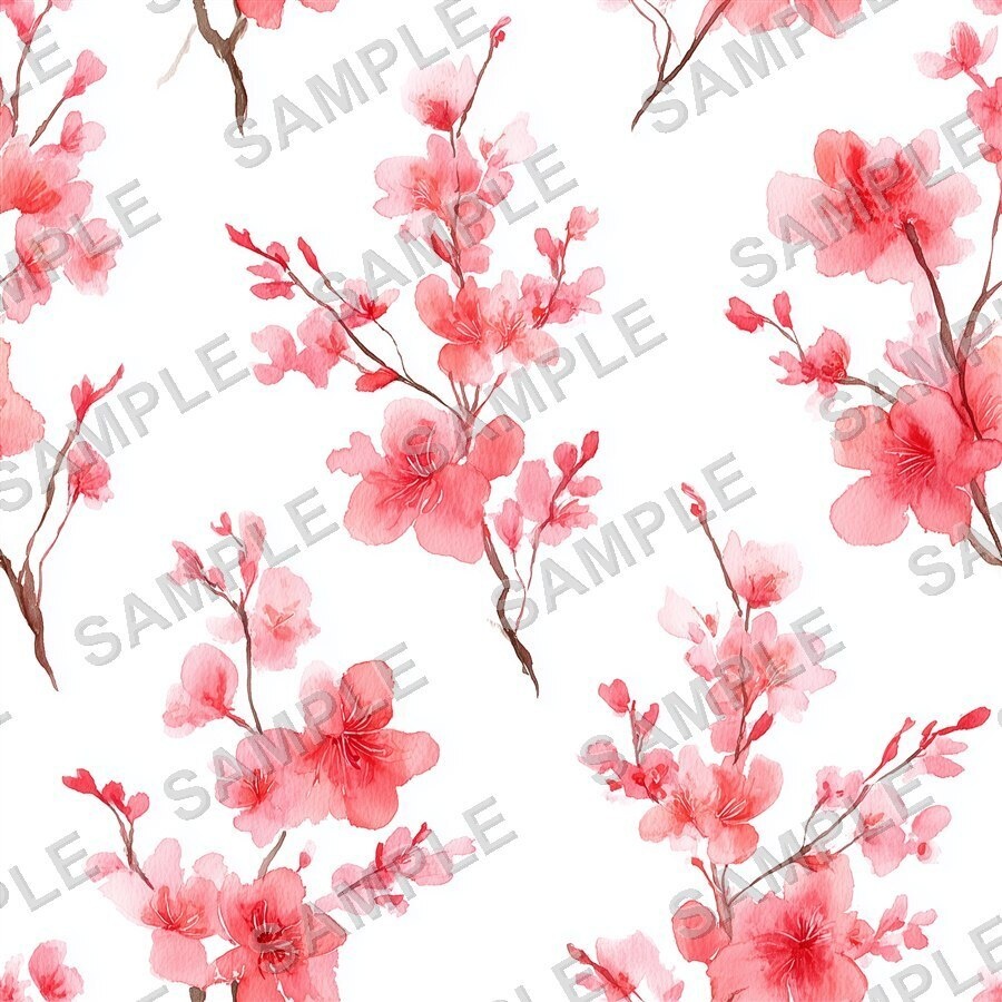 淡い桜柄デジタルペーパー24種|CherryBlossom Vol.1 PetalWhisper