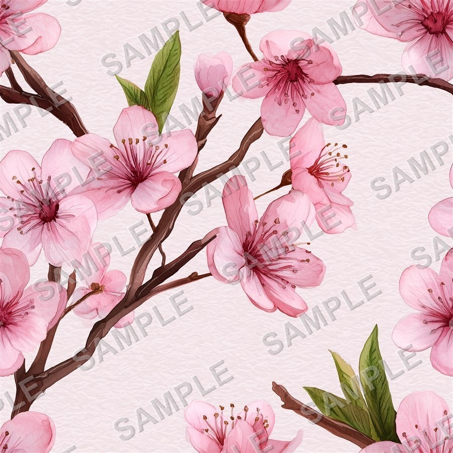 淡い桜柄デジタルペーパー24種|CherryBlossom Vol.1 PetalWhisper