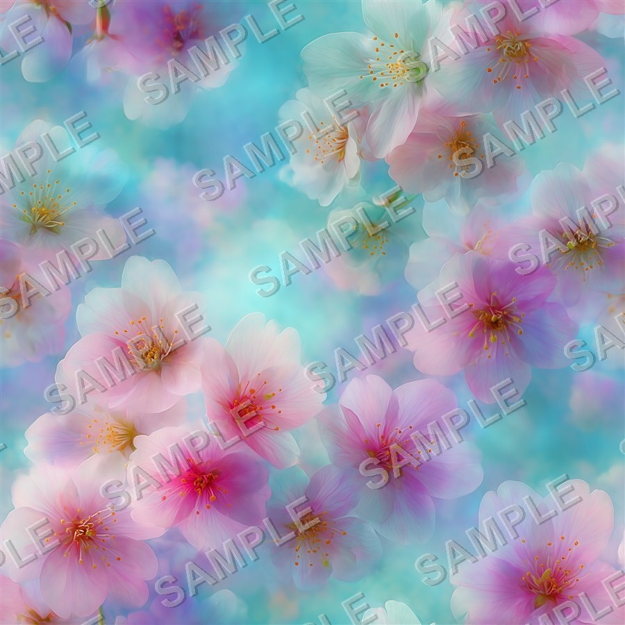 淡い桜柄デジタルペーパー24種|CherryBlossom Vol.1 PetalWhisper
