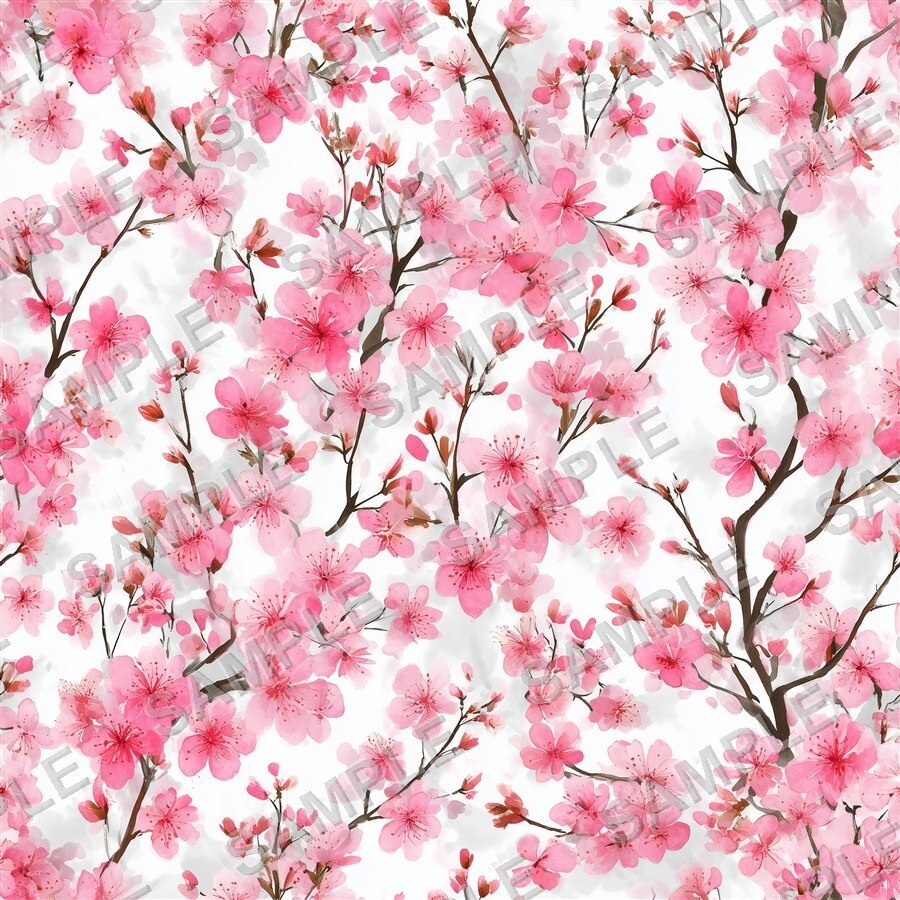 淡い桜柄デジタルペーパー24種|CherryBlossom Vol.1 PetalWhisper