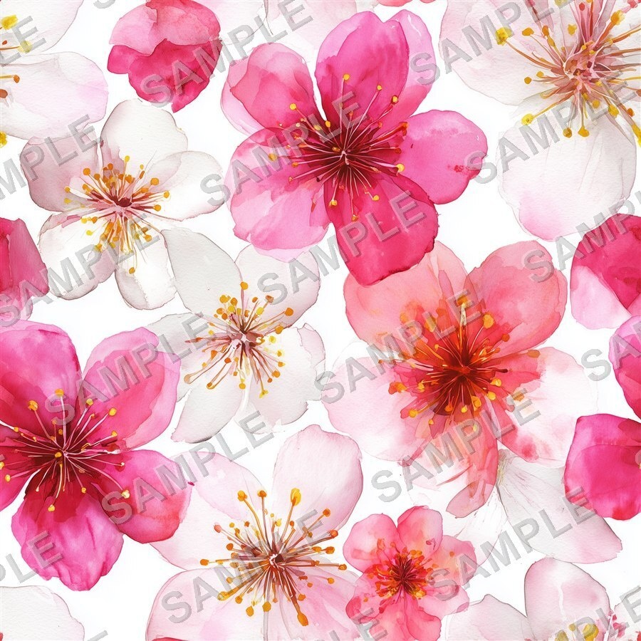 淡い桜柄デジタルペーパー24種|CherryBlossom Vol.1 PetalWhisper