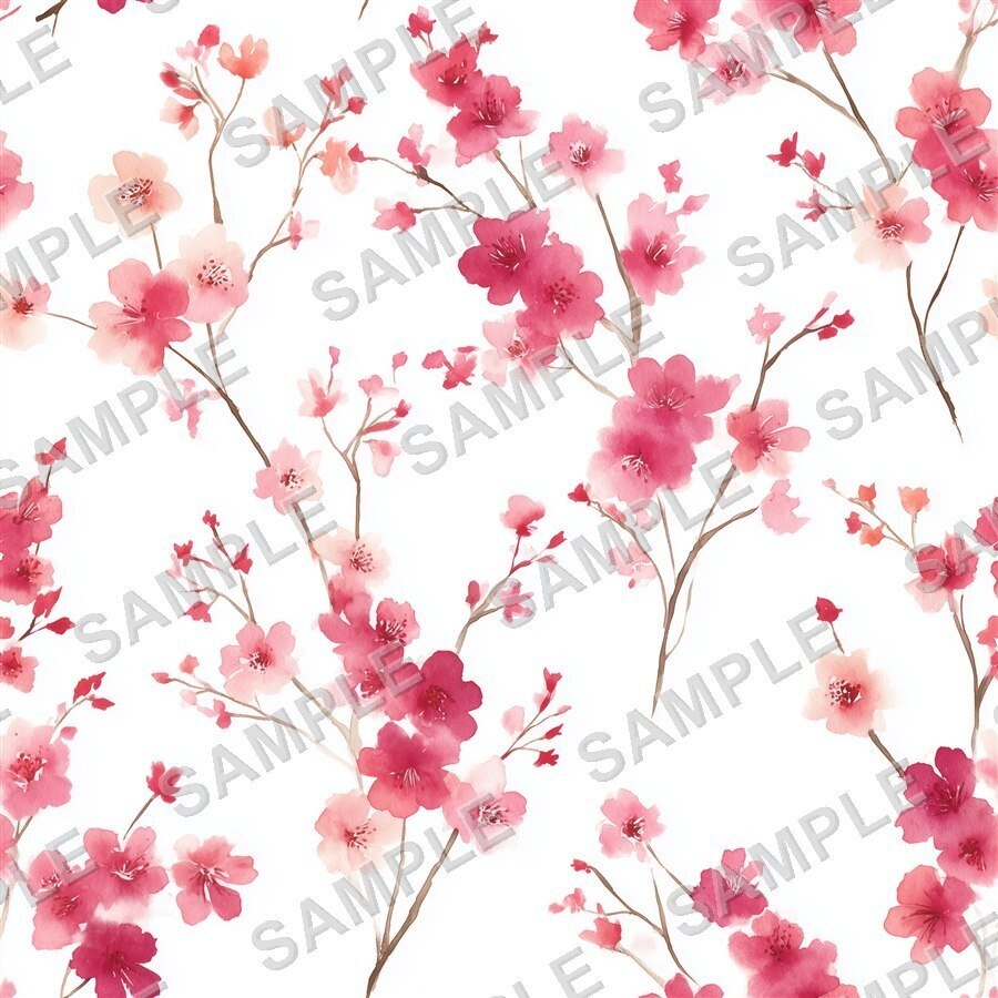 淡い桜柄デジタルペーパー24種|CherryBlossom Vol.1 PetalWhisper