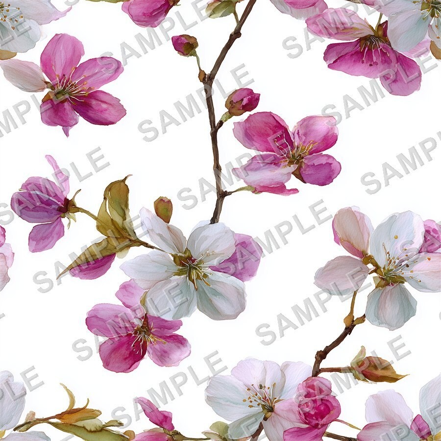 淡い桜柄デジタルペーパー24種|CherryBlossom Vol.1 PetalWhisper