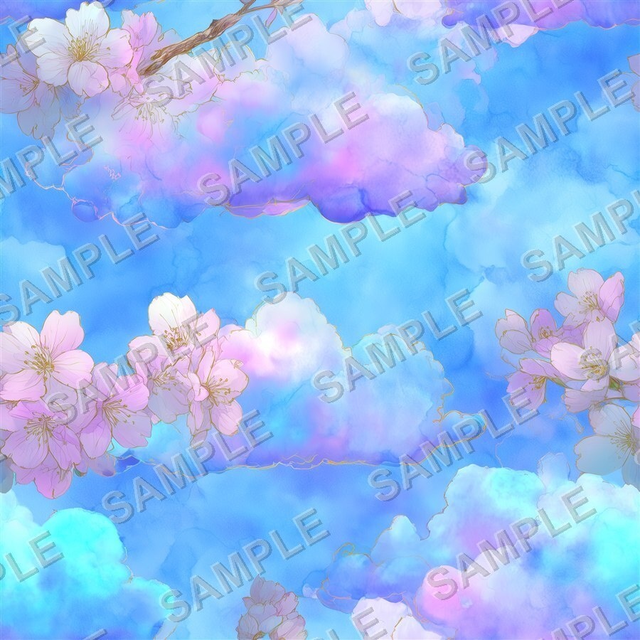 淡い桜柄デジタルペーパー24種|CherryBlossom Vol.1 PetalWhisper