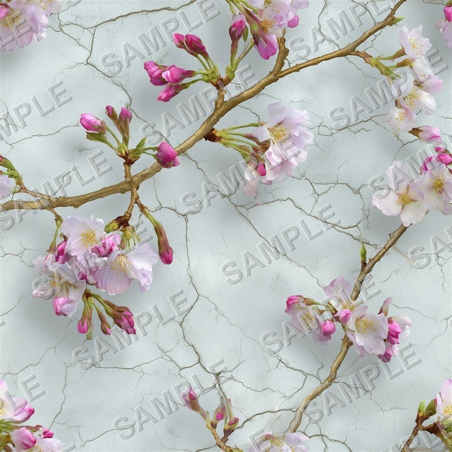 淡い桜柄デジタルペーパー24種|CherryBlossom Vol.1 PetalWhisper