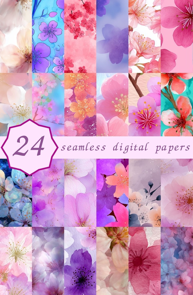 夢見心地な桜柄24種│CherryBlossom Vol.2 BlossomDream