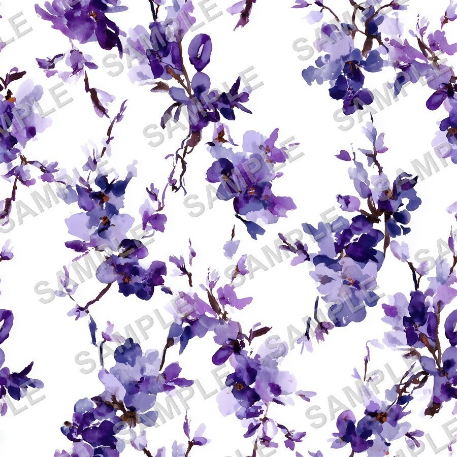 ムーディーパープルの花柄24種|DarkJewelTone Vol.1 MoodyPurple