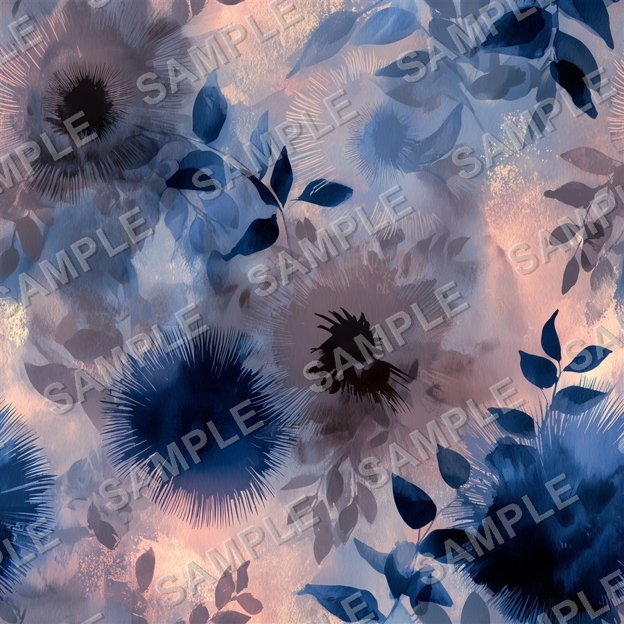 ムーディーパープルの花柄24種|DarkJewelTone Vol.1 MoodyPurple