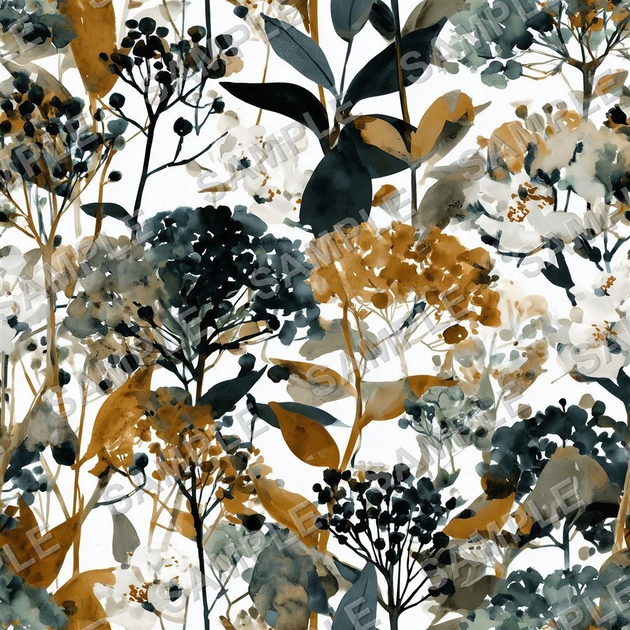 黄昏の森の花柄24種|DarkJewelTone Vol.2 TwilightGrove