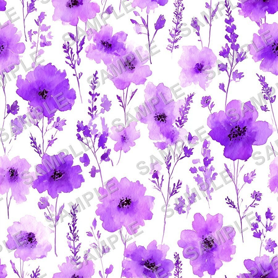 DitsyFlorals Vol.1 BlueLavender|青×ラベンダーの小花柄24種
