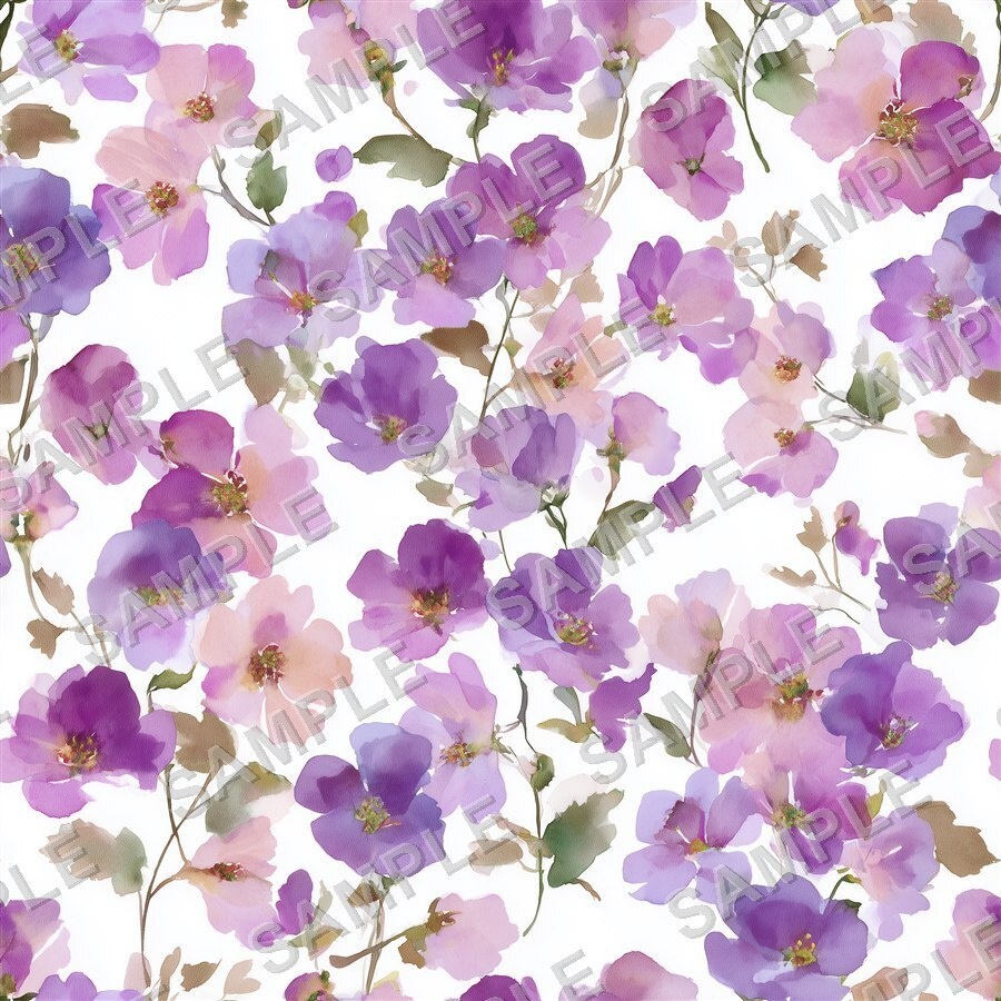 DitsyFlorals Vol.1 BlueLavender|青×ラベンダーの小花柄24種