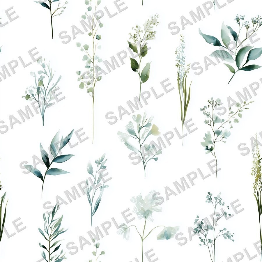 DitsyFlorals Vol.1 BlueLavender|青×ラベンダーの小花柄24種