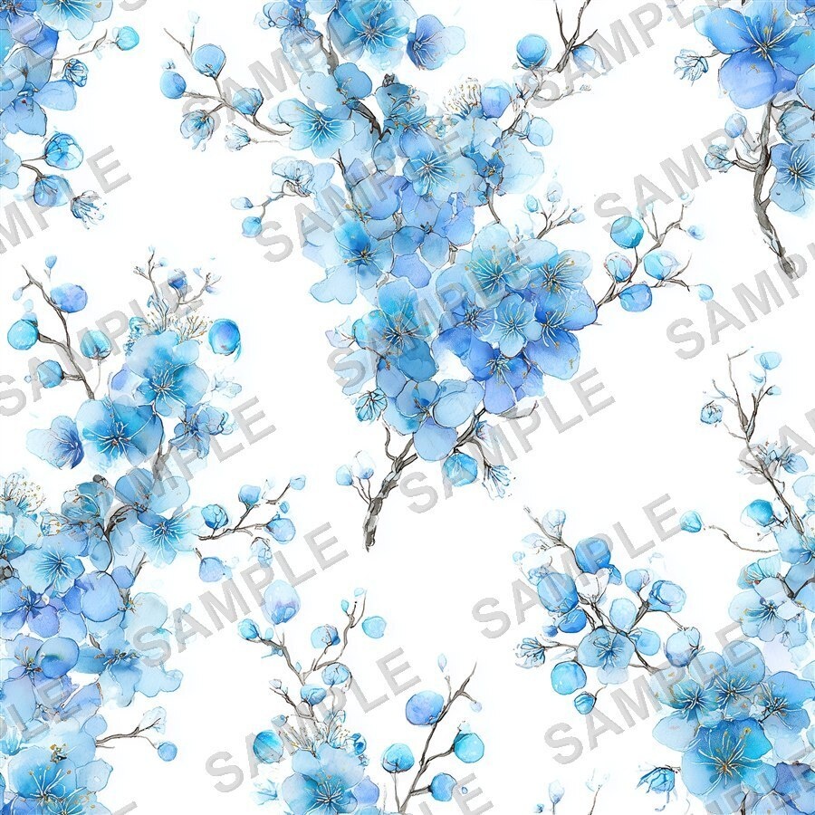 DitsyFlorals Vol.1 BlueLavender|青×ラベンダーの小花柄24種