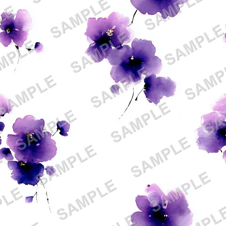 DitsyFlorals Vol.1 BlueLavender|青×ラベンダーの小花柄24種