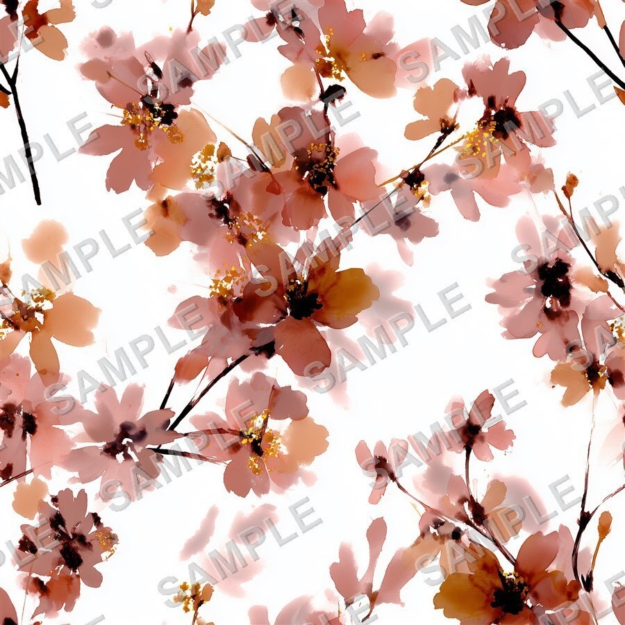 ピンクブラッシュの小花柄24種|DitsyFlorals Vol.2 PinkBlush