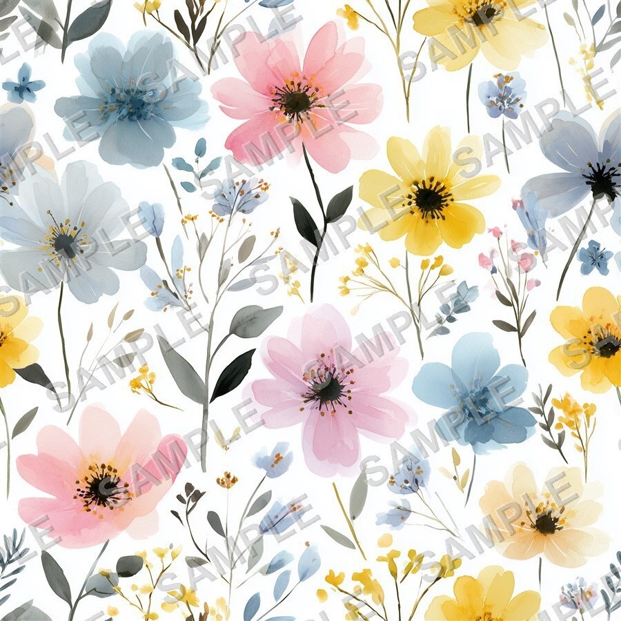 ピンクブラッシュの小花柄24種|DitsyFlorals Vol.2 PinkBlush