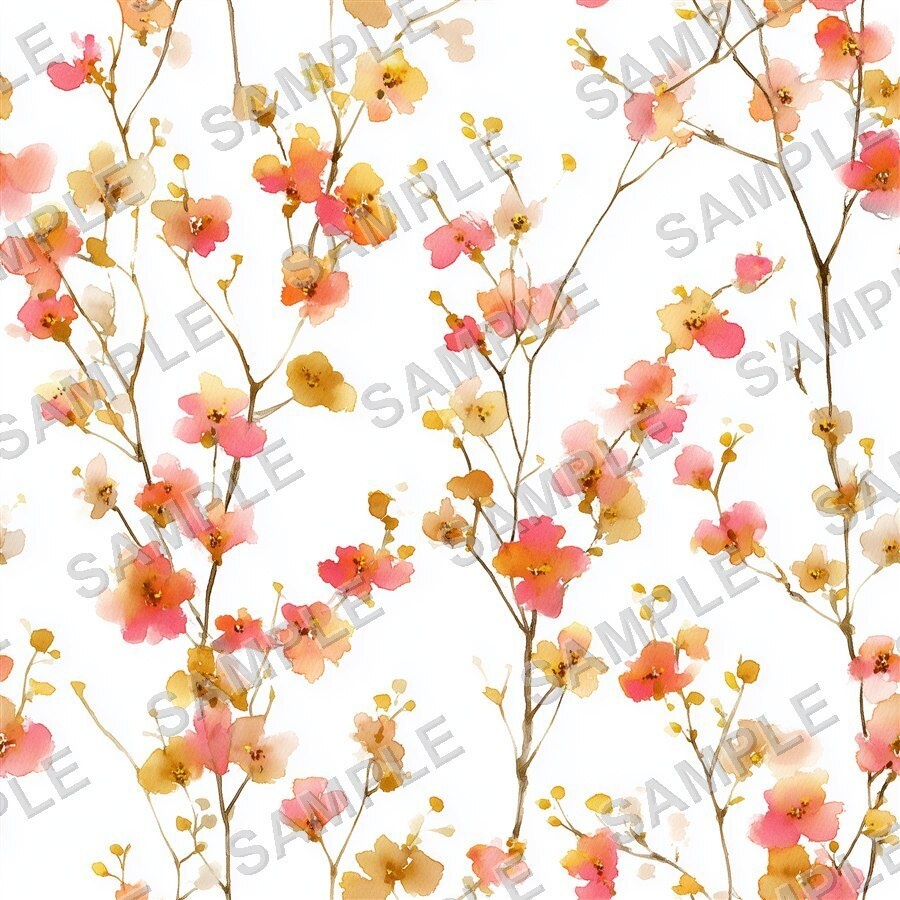 ピンクブラッシュの小花柄24種|DitsyFlorals Vol.2 PinkBlush