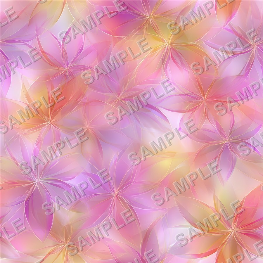 ローズゴールドの淡い花柄24種|Ethereal Vol.1 RoseGold