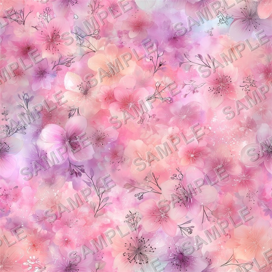ローズゴールドの淡い花柄24種|Ethereal Vol.1 RoseGold