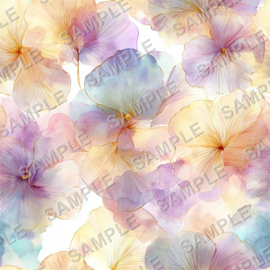 ローズゴールドの淡い花柄24種|Ethereal Vol.1 RoseGold