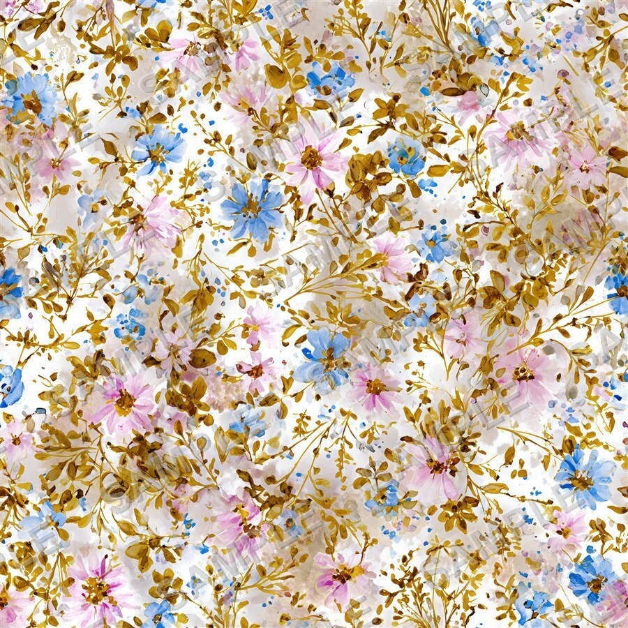 ペリウィンクルの小花柄24種|DitsyFlorals Vol.4 PeriwinkleDream