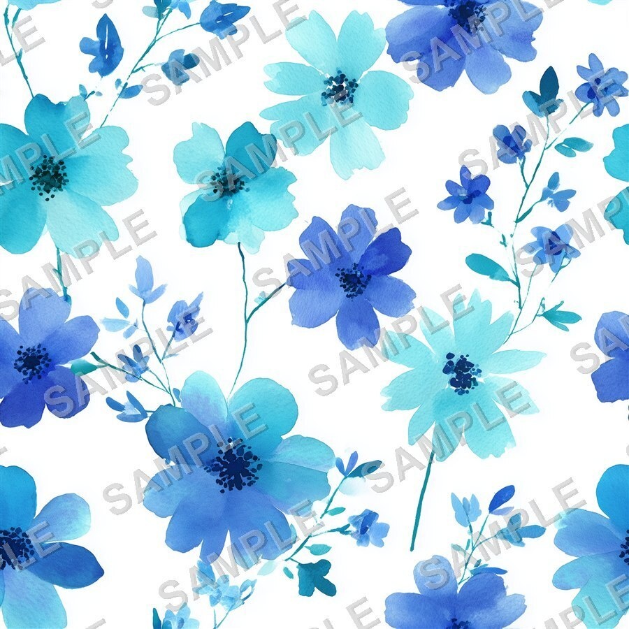 ペリウィンクルの小花柄24種|DitsyFlorals Vol.4 PeriwinkleDream