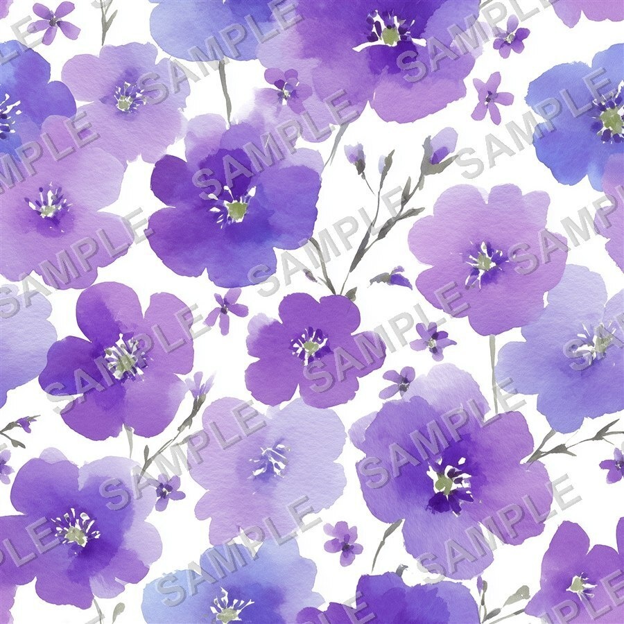 ペリウィンクルの小花柄24種|DitsyFlorals Vol.4 PeriwinkleDream