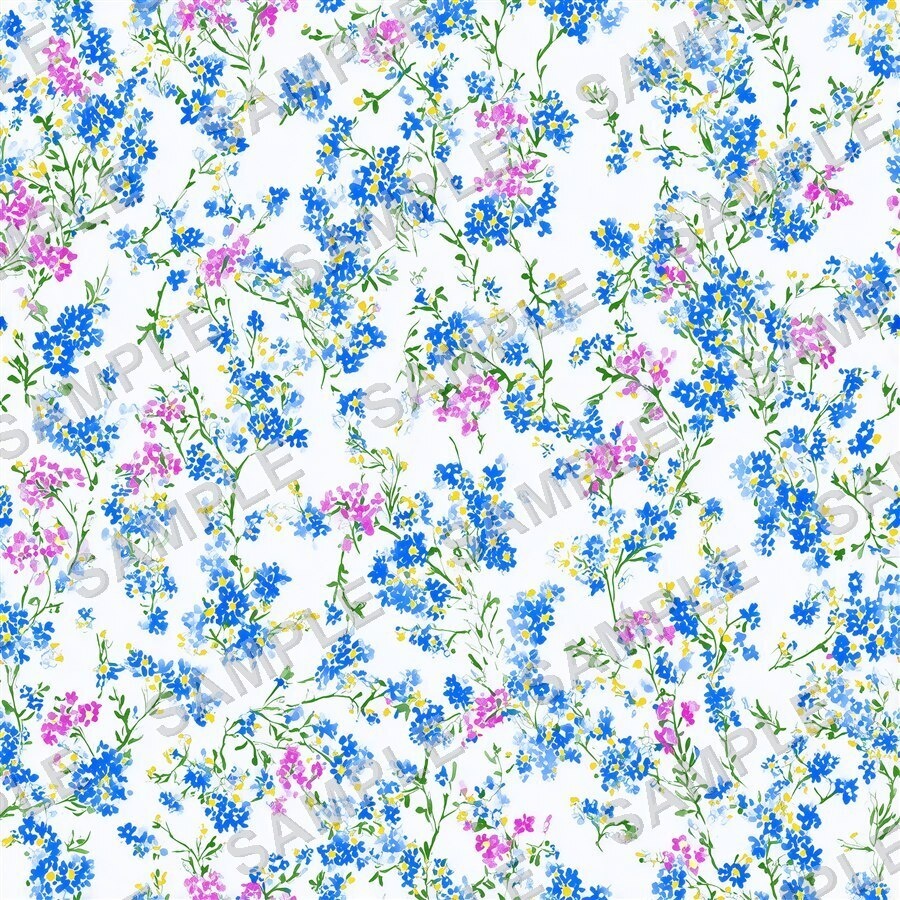 ペリウィンクルの小花柄24種|DitsyFlorals Vol.4 PeriwinkleDream