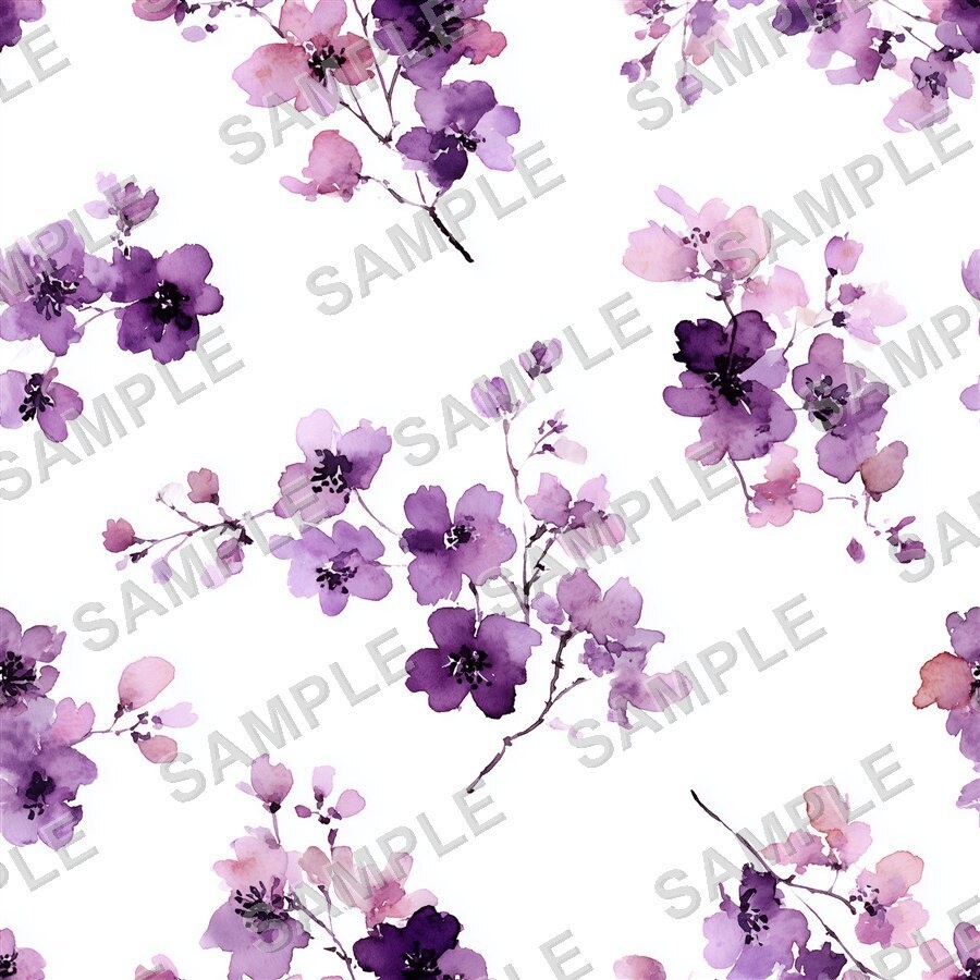 ペリウィンクルの小花柄24種|DitsyFlorals Vol.4 PeriwinkleDream