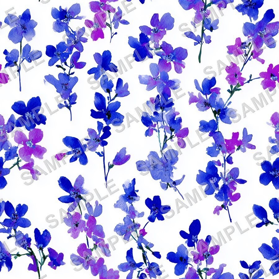 ペリウィンクルの小花柄24種|DitsyFlorals Vol.4 PeriwinkleDream