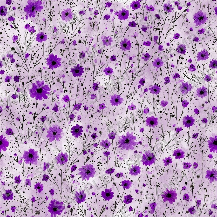ペリウィンクルの小花柄24種|DitsyFlorals Vol.4 PeriwinkleDream
