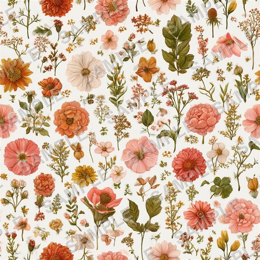 カラフルガーデンミックス小花柄24種|DitsyFlorals Vol.5 GardenMix
