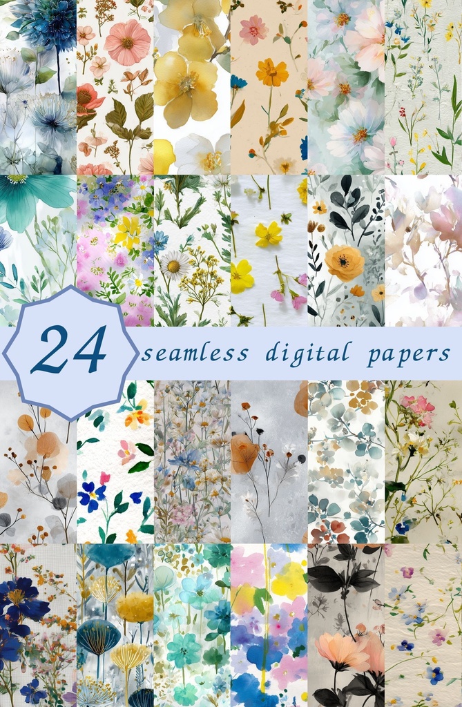 カラフルガーデンミックス小花柄24種｜DitsyFlorals Vol.5 GardenMix