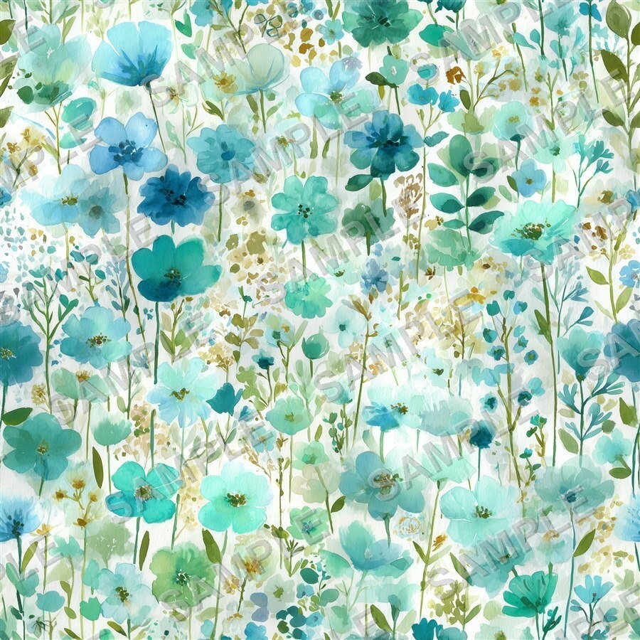 ブルー系メドウブレンド小花柄24種|DitsyFlorals Vol.6 MeadowBlend