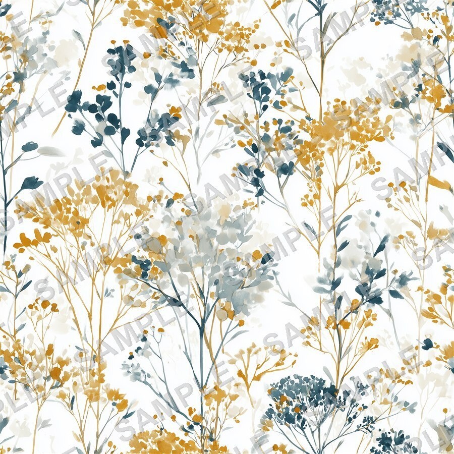 ブルー系メドウブレンド小花柄24種|DitsyFlorals Vol.6 MeadowBlend