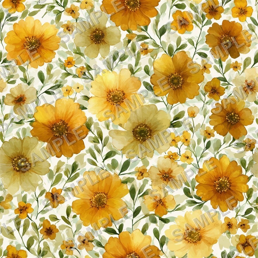 ブルー系メドウブレンド小花柄24種|DitsyFlorals Vol.6 MeadowBlend