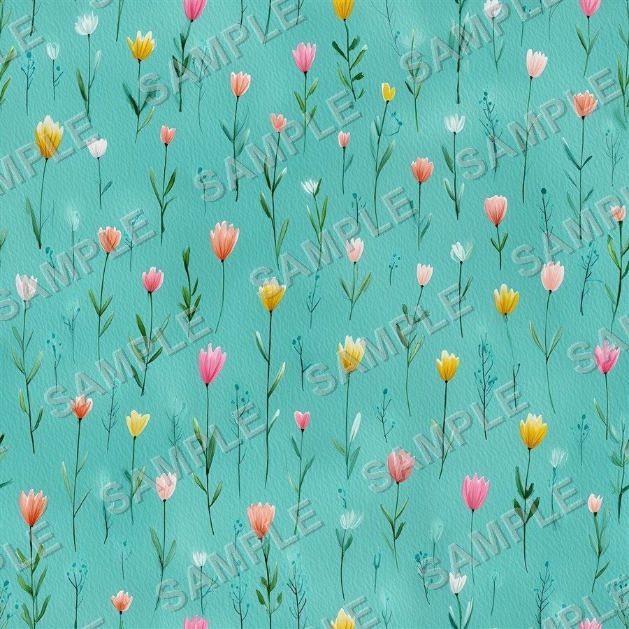 ブルー系メドウブレンド小花柄24種|DitsyFlorals Vol.6 MeadowBlend