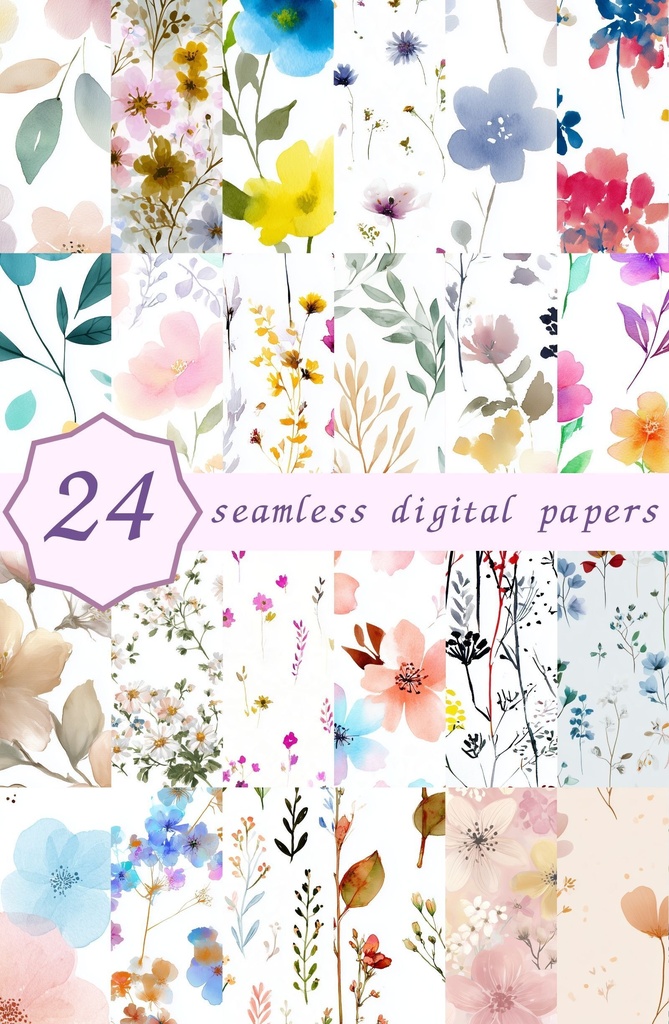 ワイルドブルームの小花柄24種｜DitsyFlorals Vol.7 WildBloom
