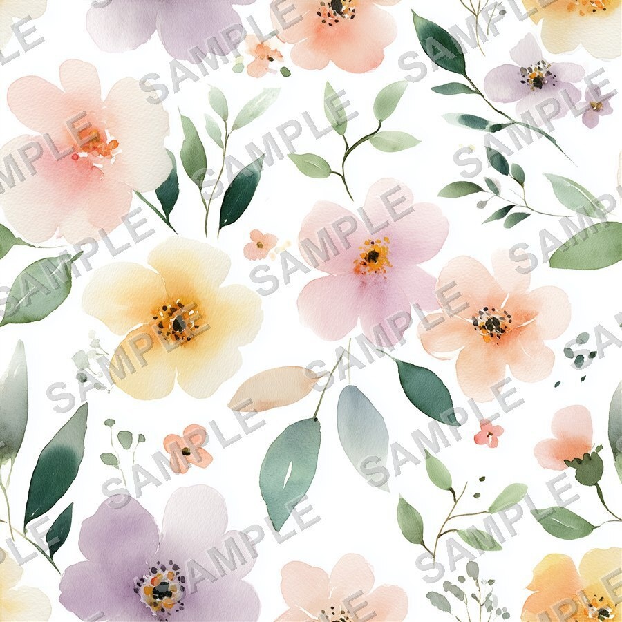 くすみニュートラルの花柄24種|DustyMuted Vol.1 SoftNeutral