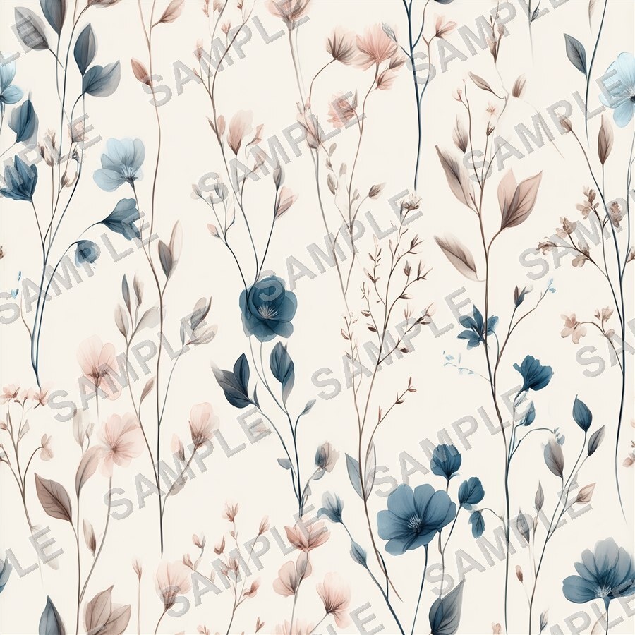 くすみニュートラルの花柄24種|DustyMuted Vol.1 SoftNeutral
