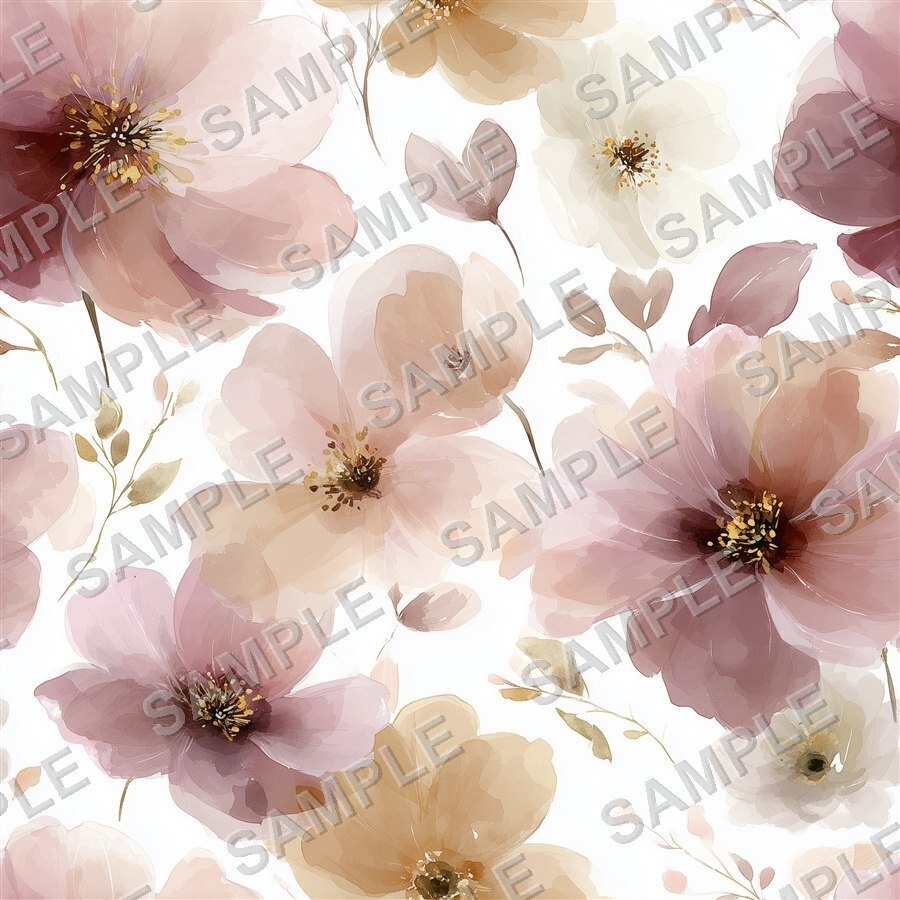 くすみニュートラルの花柄24種|DustyMuted Vol.1 SoftNeutral