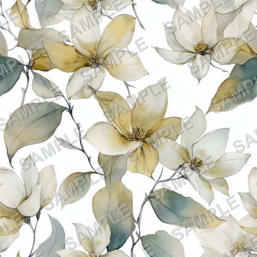 くすみニュートラルの花柄24種|DustyMuted Vol.1 SoftNeutral