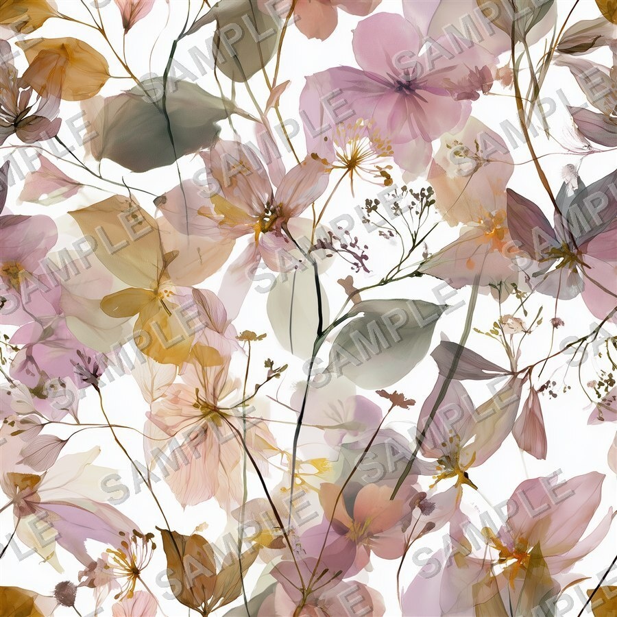 くすみニュートラルの花柄24種|DustyMuted Vol.1 SoftNeutral