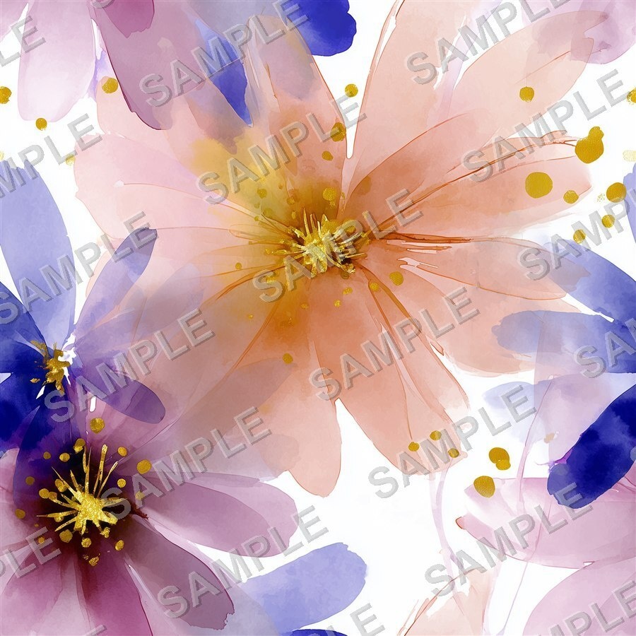 ミックスニュートラルの花柄24種|DustyMuted Vol.2 MixedNeutral