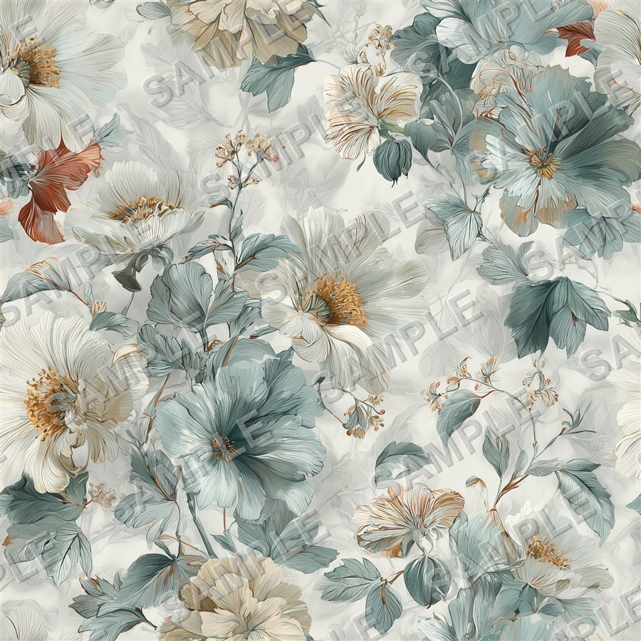 ミックスニュートラルの花柄24種|DustyMuted Vol.2 MixedNeutral