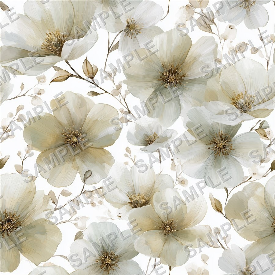 ミックスニュートラルの花柄24種|DustyMuted Vol.2 MixedNeutral