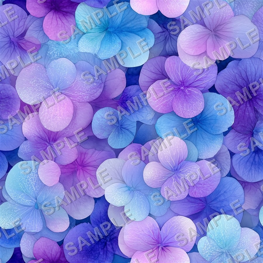 紫がかった淡い花柄24種|Ethereal Vol.4 VioletHaze
